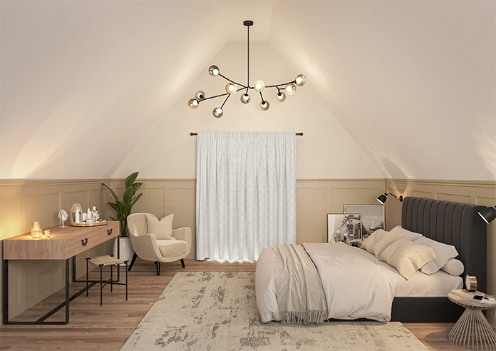 Gentle Palm, Warm Grey - Made to Measure Curtains - Image 15